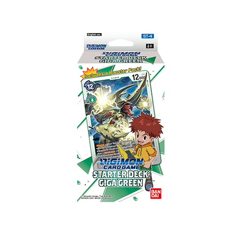 Digimon Card Game Starter Deck - [Gaia Red ST-1 / Cocytus Blue ST-2 / Heaven's Yellow ST-3 / Giga Green ST-4 / Mugen Black ST-5 / Venom Violet ST-6] (Japanese)-Gaia Red ST-1-Bandai-Ace Cards & Collectibles