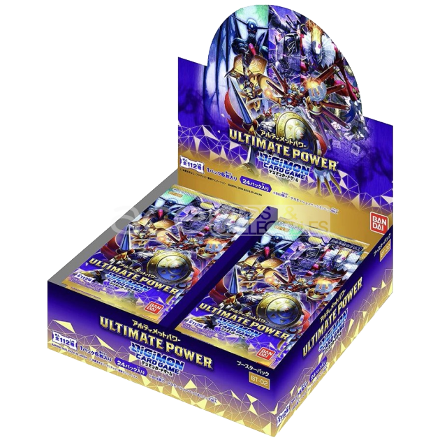 Digimon Card Game Ultimate Power Ver.2 Booster [BT-02] (Japanese) (Reprint 2nd Batch Nov 2020)-Booster Box (24packs)-Bandai-Ace Cards &amp; Collectibles
