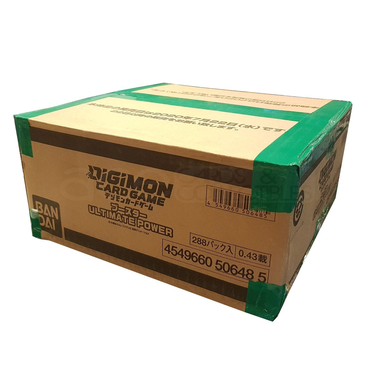 Digimon Card Game Ultimate Power Ver.2 Booster [BT-02] (Japanese) (Reprint 2nd Batch Nov 2020)-Carton Box (12boxes)-Bandai-Ace Cards &amp; Collectibles