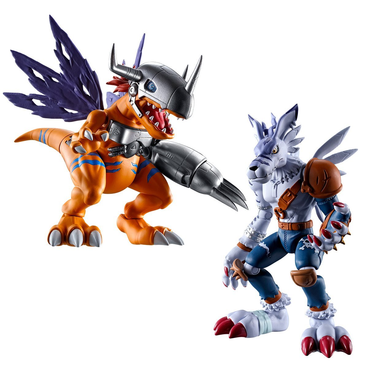 Digimon MetalGreymon & WereGarurumon Shodo (P-Bandai Limited)-Bandai-Ace Cards & Collectibles