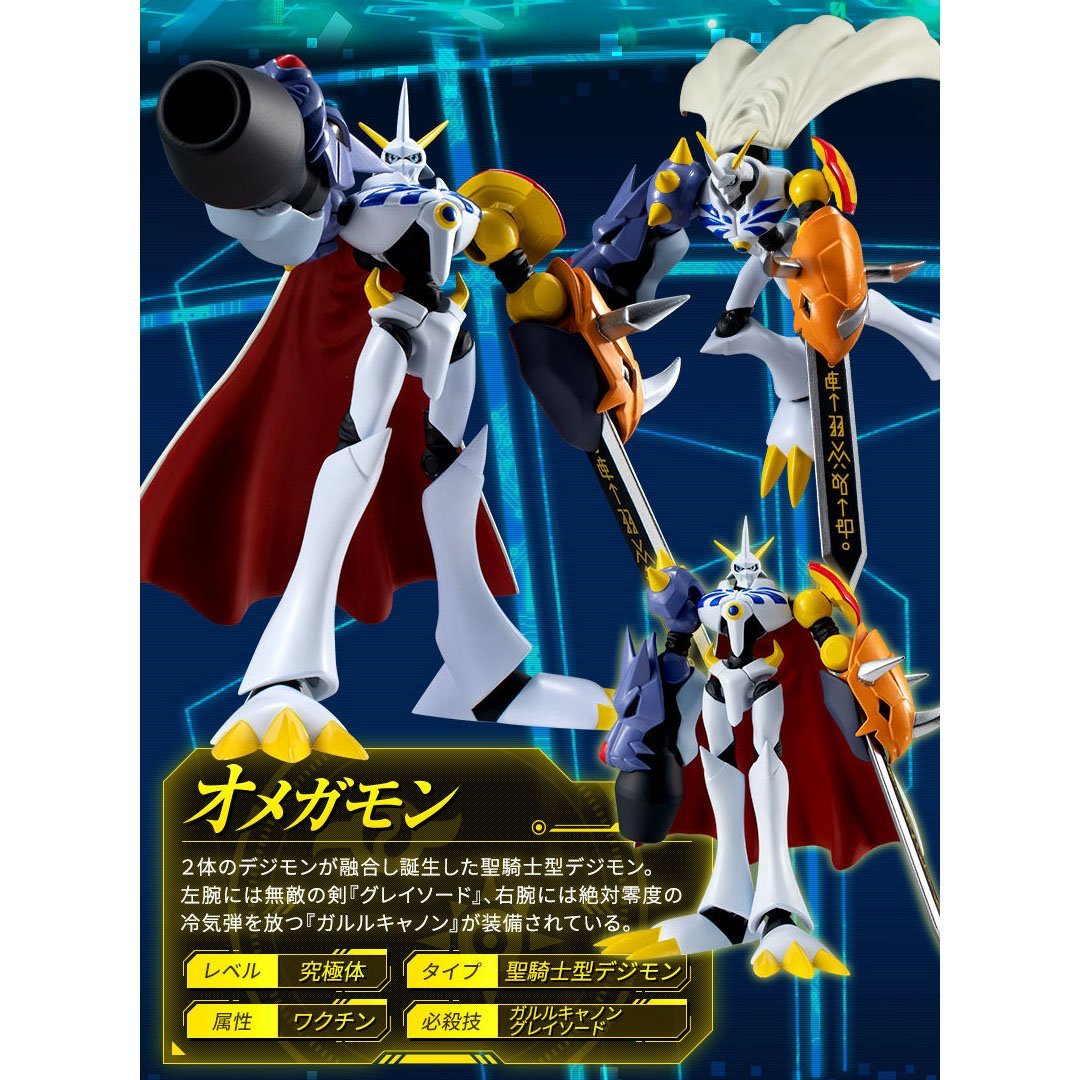 Digimon Shodo Ver. 3-Complete of 3 types (Omegamon, Lilymon & Zudomon)-Bandai-Ace Cards & Collectibles