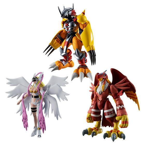 Digimon Shodo Ver.1-Complete of 3 types (WarGreymon & Angewomon & Garudamon)-Bandai-Ace Cards & Collectibles