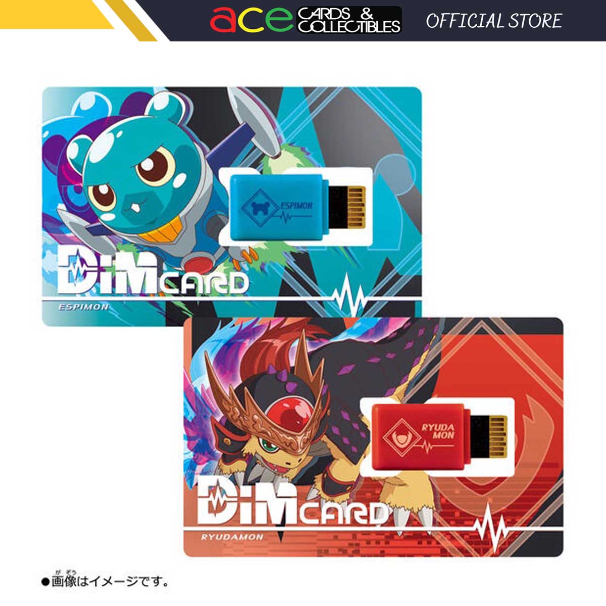 Digimon Vital Bracelet DIMCard -V3- Espimon & Ryudamon-Bandai-Ace Cards & Collectibles