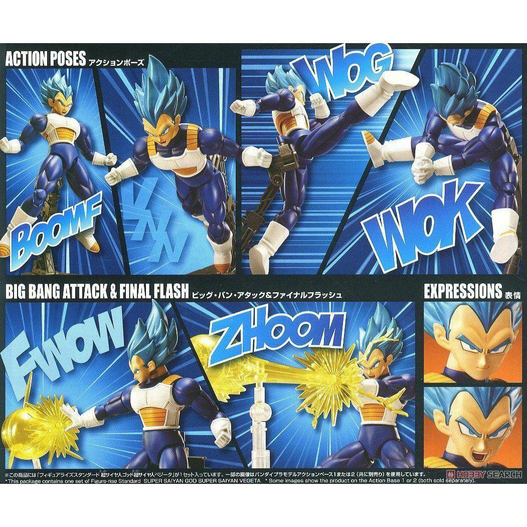 Dragon Ball Figure-rise Standard Super Saiyan God Super Saiyan Vegeta-Bandai-Ace Cards &amp; Collectibles