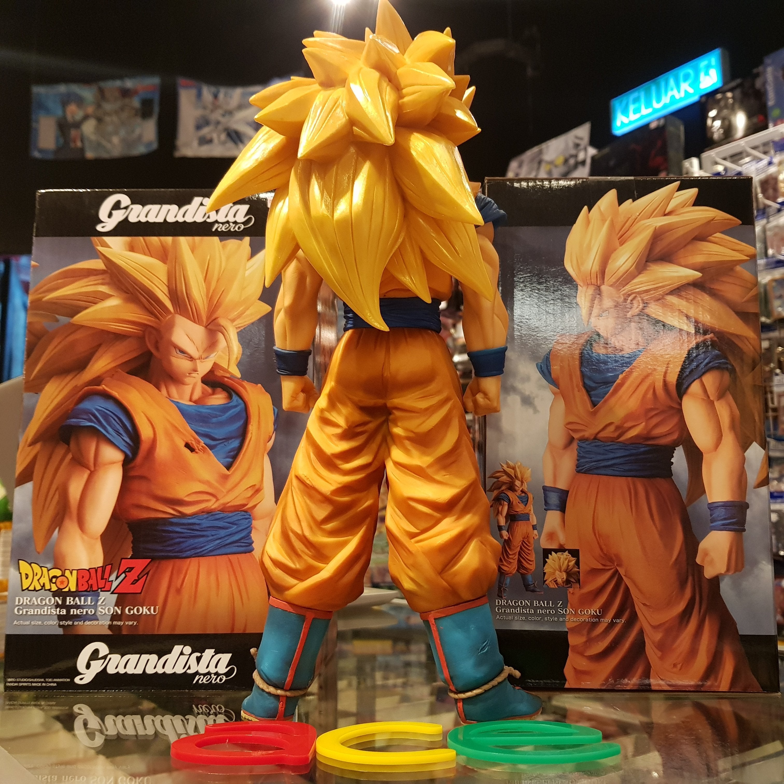 J&G Banpresto Dragon Ball Z Grandista Nero Super Saiyan 3 Son Goku Figure