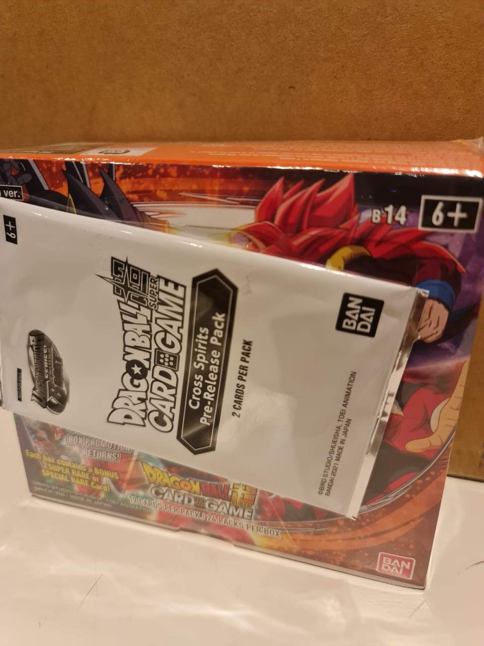 Dragon Ball Super TCG: Unison Warrior Series -BOOST- Cross Spirits [DBS-B14]-Booster Box-24pack-Bandai-Ace Cards &amp; Collectibles