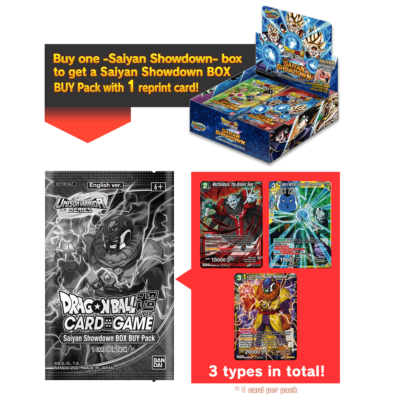 Dragon Ball Super TCG Saiyan Showdown Booster Box (B15) (English) - US