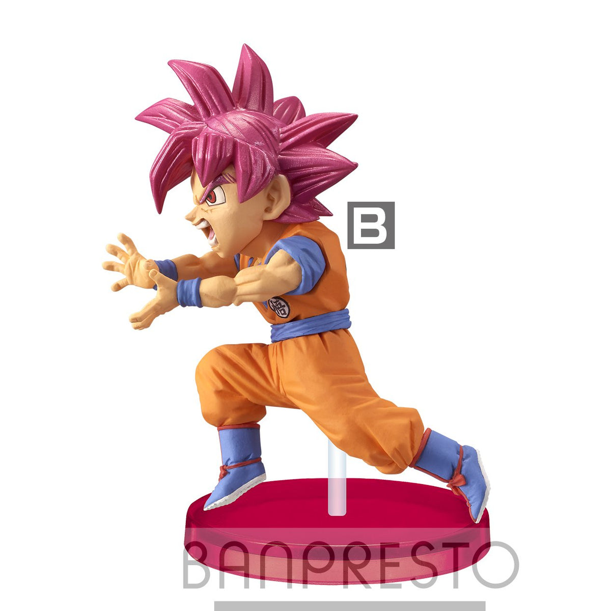 Dragon Ball Super World Collectable Figure -Battle of Saiyans- Vol. 5-B: Super Saiyan God Goku-Bandai-Ace Cards &amp; Collectibles
