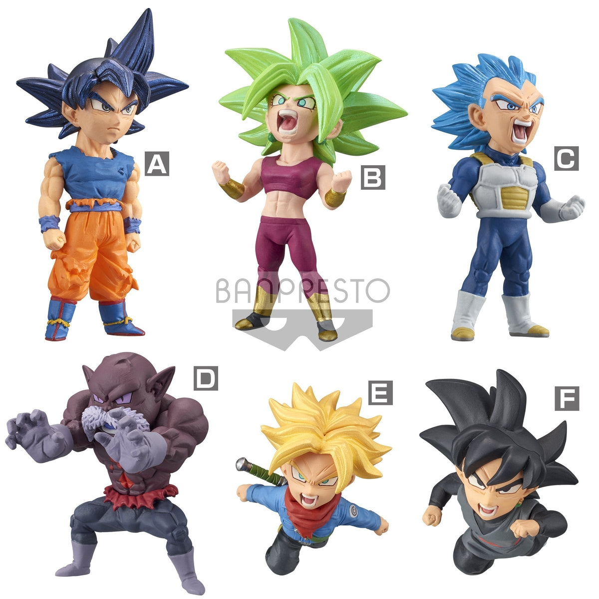 Dragon Ball Super World Collectable Figure -Battle of Saiyans- Vol. 6-Complete Set of 6-Bandai-Ace Cards &amp; Collectibles