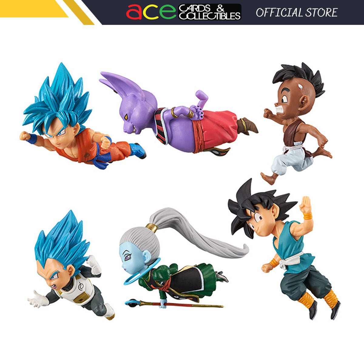 Dragon Ball Super World Collectable Figure -The Historical Characters- Vol. 2-Complete Set of 6-Bandai-Ace Cards &amp; Collectibles
