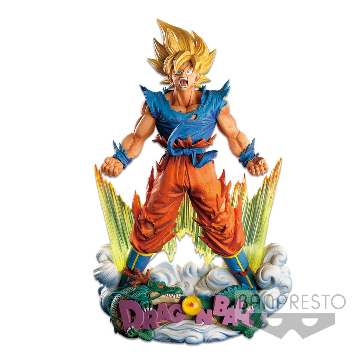 Dragon Ball Z Super Master Stars -Diorama- &quot;Super Saiyan Goku&quot; (The Brush)-Bandai-Ace Cards &amp; Collectibles