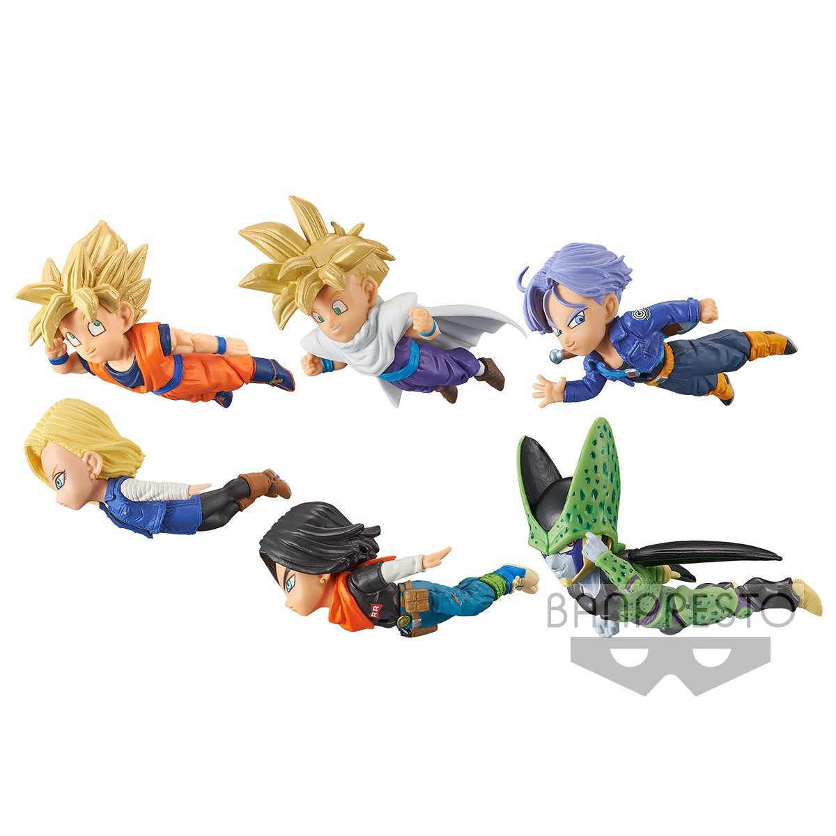 Dragon Ball Z World Collectable Figure -The Historical Characters- Vol. 2-Complete Set of 6-Bandai-Ace Cards &amp; Collectibles