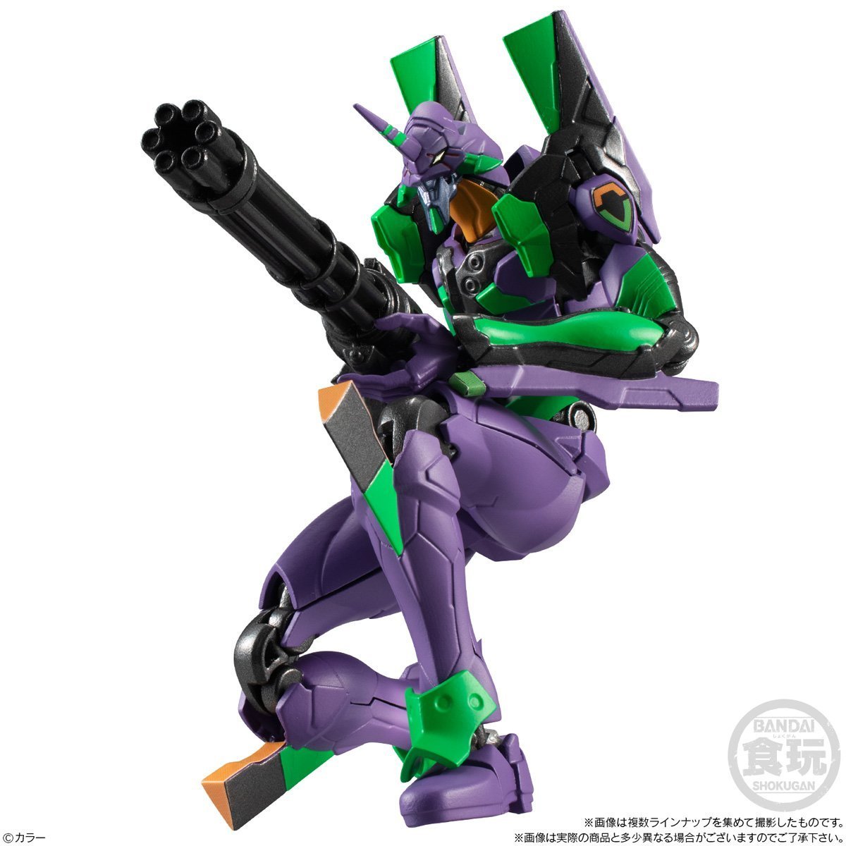 Eva-Frame: Rebuild of Evangelion 01 Set-1 & 2 Evangelion Unit 1 Armor & Frameset Set & 7 Option set A (Weapon set 1 & Transport stand: Green color)-Bandai-Ace Cards & Collectibles