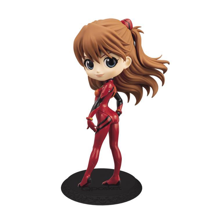 Evangelion Movie Q Posket &quot;Asuka Shikinami Langley&quot; Plugsuit Style (Ver. A)-Bandai-Ace Cards &amp; Collectibles