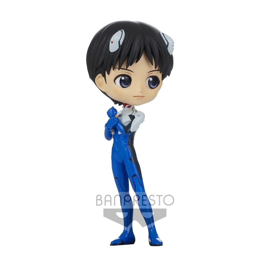 Evangelion: New Theatrical Edition Q Posket -Plugsuit Style- &quot;Shinji Ikari&quot; (Ver. A)-Bandai-Ace Cards &amp; Collectibles