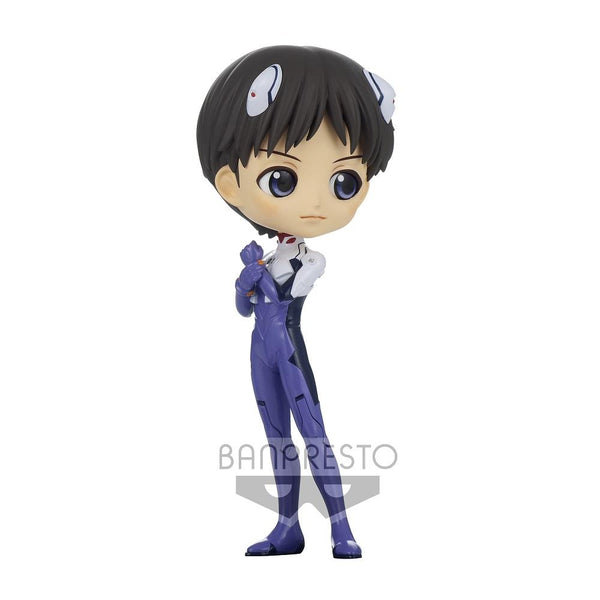 Evangelion: New Theatrical Edition Q Posket -Plugsuit Style- "Shinji Ikari" (Ver. B)-Bandai-Ace Cards & Collectibles