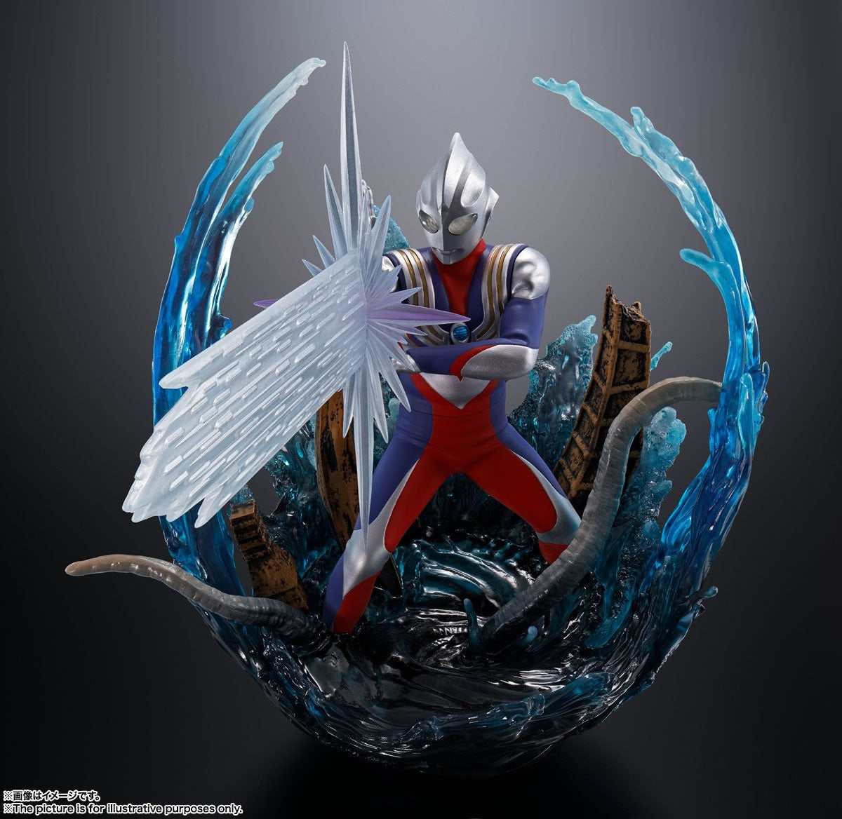 Figuarts Zero [Extra Battle] Ultraman Tiga Multi Type (Completed)-Bandai-Ace Cards &amp; Collectibles