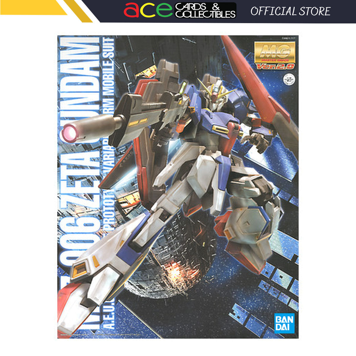 Gunpla 1/100 MG Zeta Gundam Ver. 2.0-Bandai-Ace Cards & Collectibles