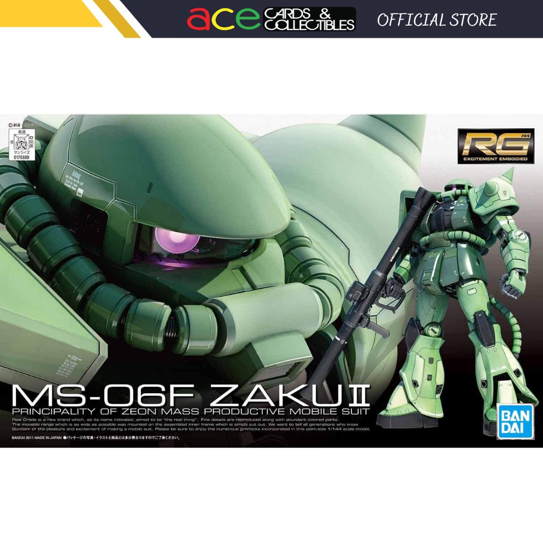 Gunpla 1/144 RG MS-06F Zaku II-Bandai-Ace Cards & Collectibles