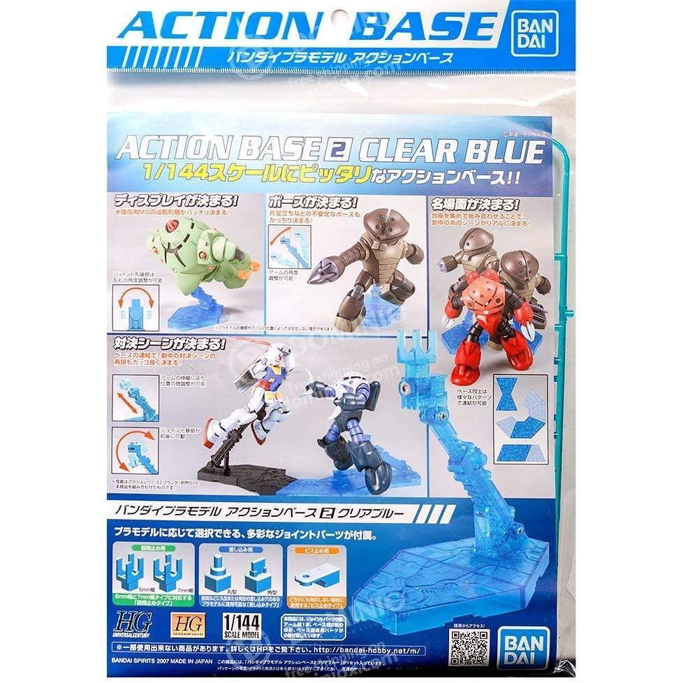 Gunpla Action Base 2 Aqua Blue (Display)-Bandai-Ace Cards &amp; Collectibles