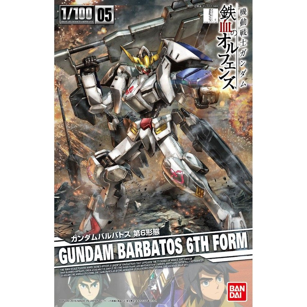 Gunpla Barbatos 6th Form 1/100 Gundam Model Kits-Bandai-Ace Cards & Collectibles