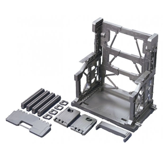 Gunpla Builders Parts System Base 001 (Gunmetallic)-Bandai-Ace Cards & Collectibles