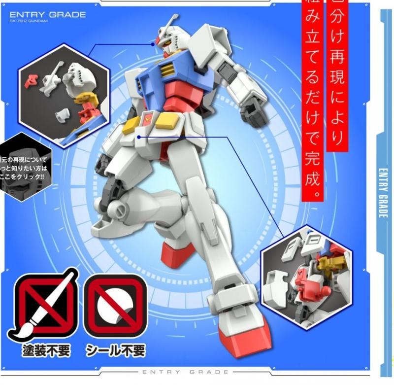 Gunpla Entry Grade 1/144 RX-78-2 Gundam-Bandai-Ace Cards & Collectibles