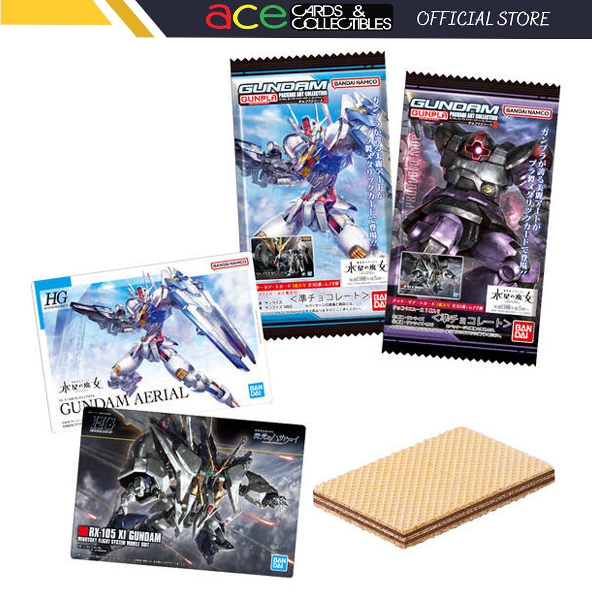 Gunpla Gundam Package Art Collection Chocolate Wafer 8-Single Pack (Random)-Bandai-Ace Cards & Collectibles