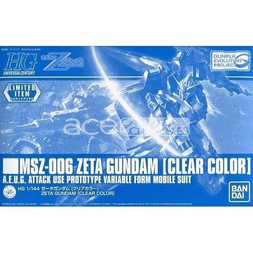 Gunpla HG MSZ-006 Zeta Gundam (Clear Color) Limited Item-Bandai-Ace Cards &amp; Collectibles
