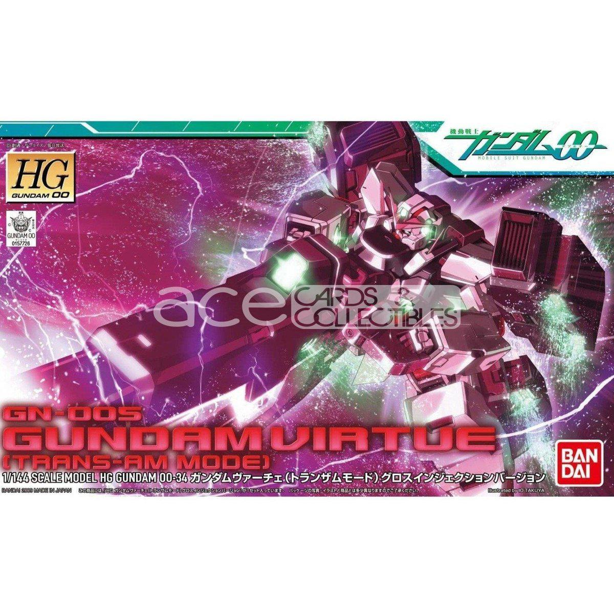 Gunpla HGBF 1/144 GN-044 Gundam Virtue Trans-Am Mode Gundam 00-Bandai-Ace Cards & Collectibles