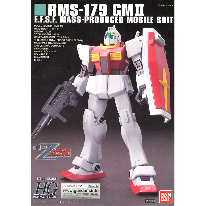 Gunpla HGUC 1/144 RMS-179 GM II-Bandai-Ace Cards &amp; Collectibles