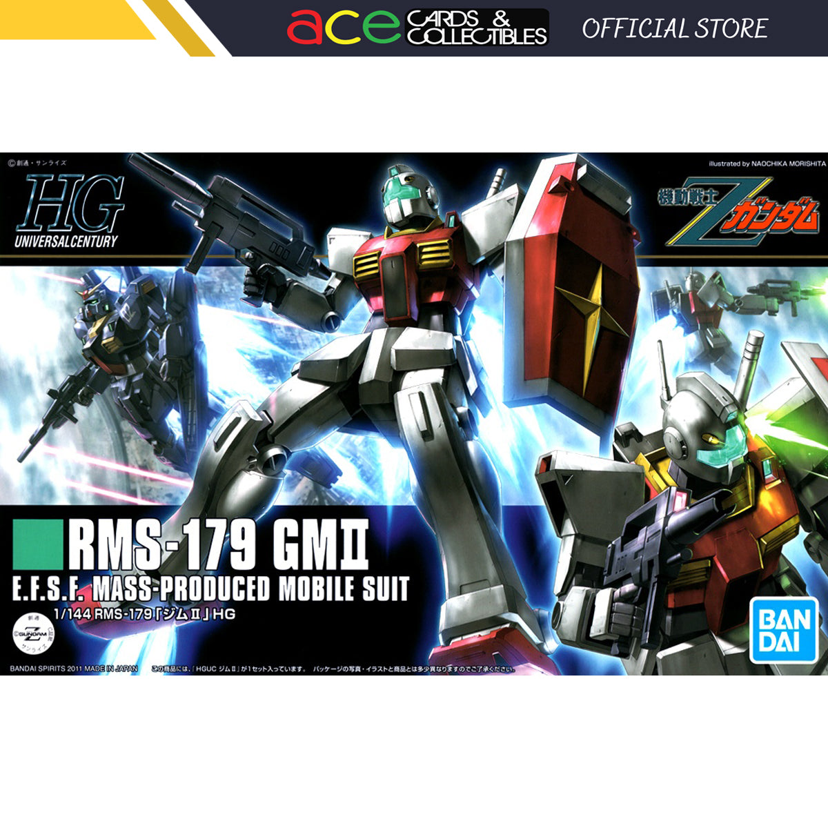 Gunpla HGUC 1/144 RMS-179 GM II-Bandai-Ace Cards & Collectibles