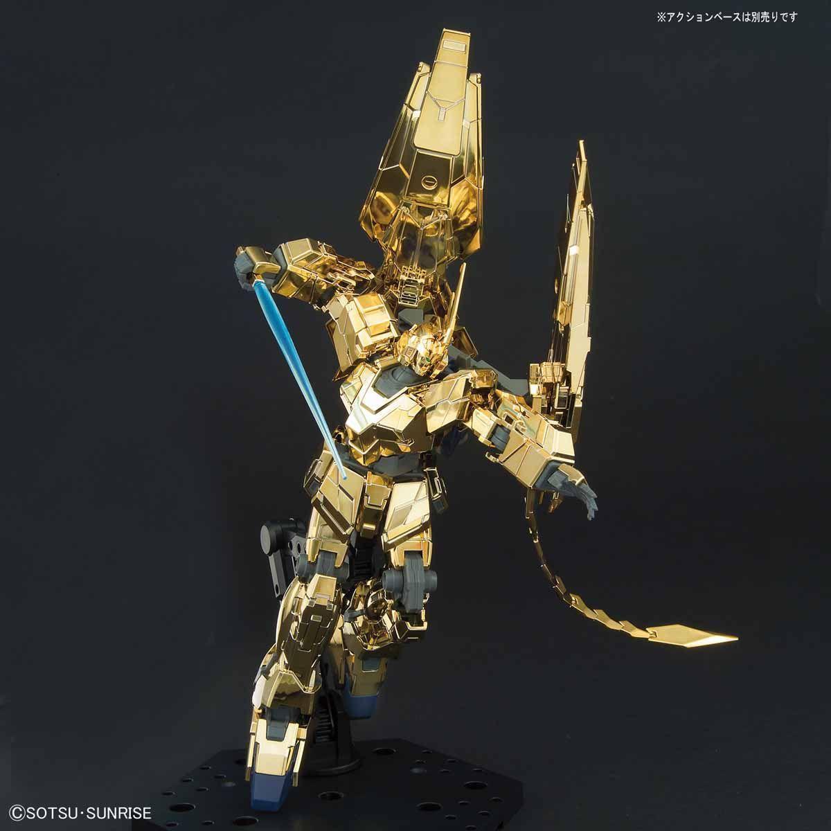 Gunpla HGUC 1/144 RX-0 Unicorn Gundam 03 Phenex (Unicorn Mode) (Narrative Ver.) (Gold Coating)-Bandai-Ace Cards &amp; Collectibles