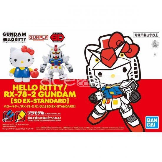 Gunpla Hello Kitty RX-78-2 Gundam [SD EX-Standard]-Bandai-Ace Cards &amp; Collectibles
