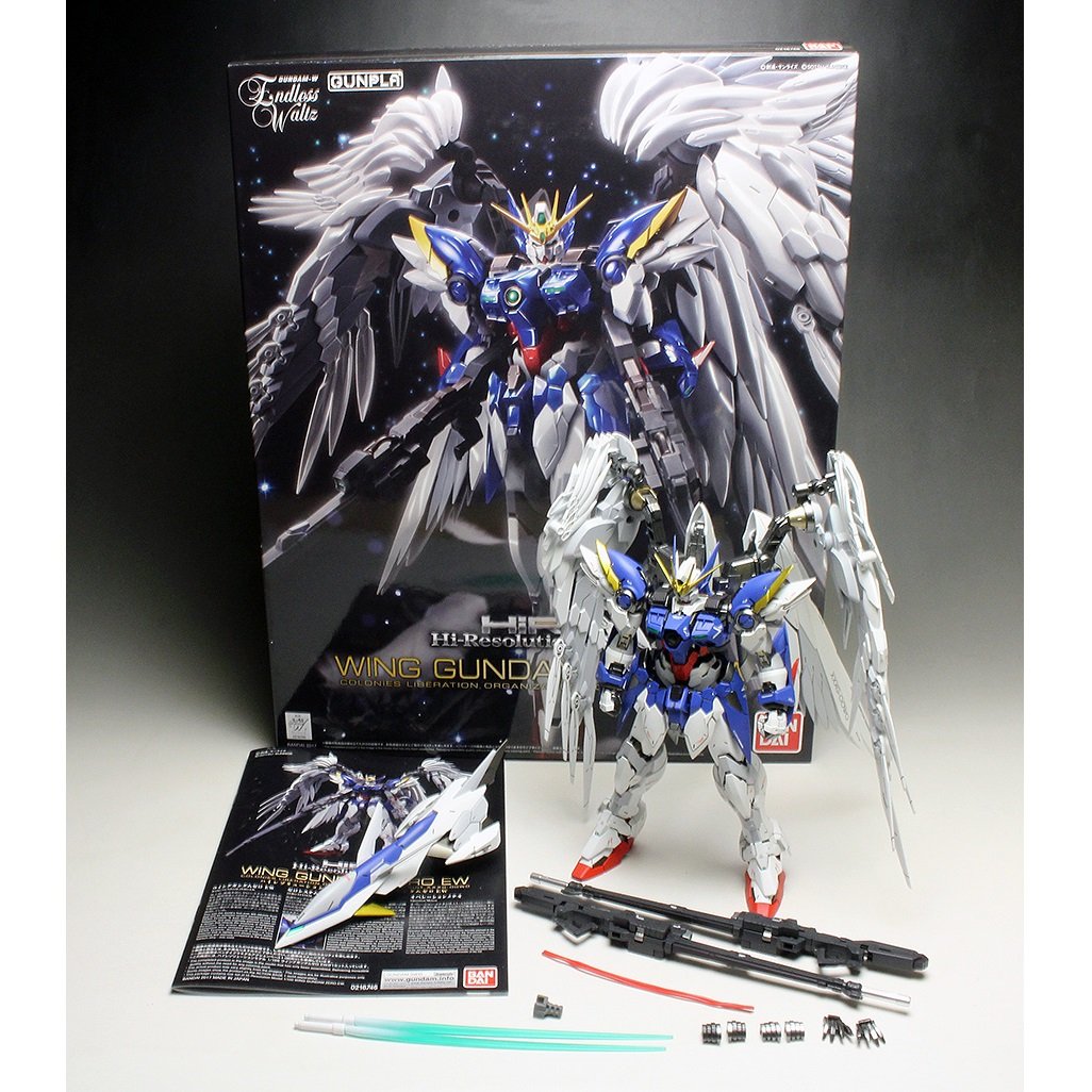 Gunpla High-Resolution Model Wing Gundam Zero EW 1/100-Bandai-Ace Cards & Collectibles