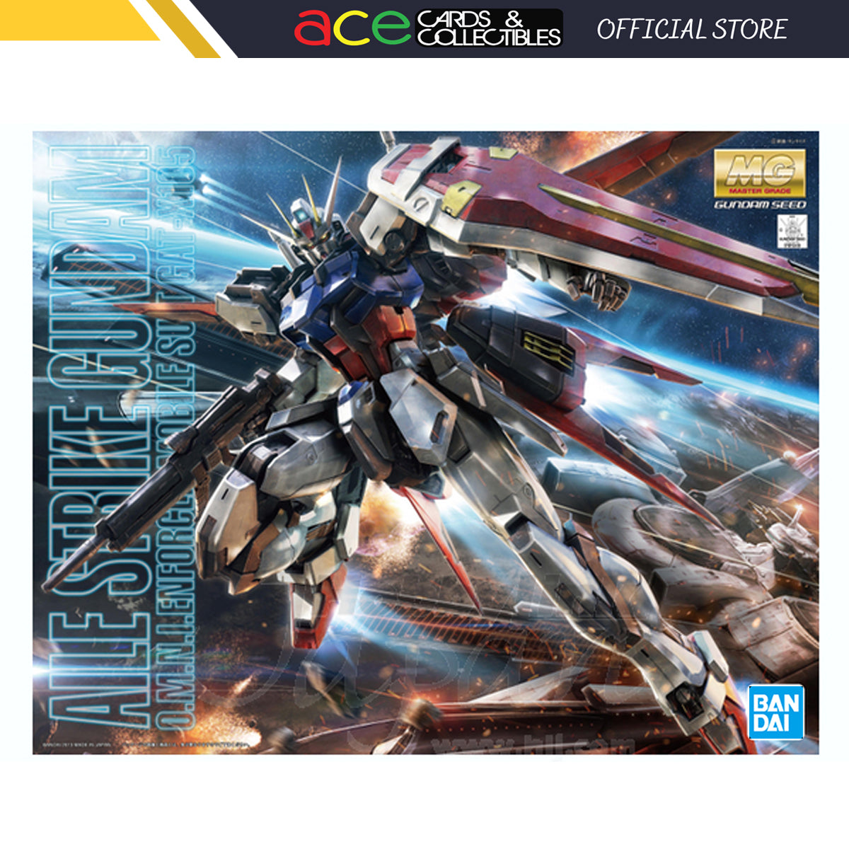 Gunpla MG 1/100 Aile Strike Gundam Ver.RM Gundam Seed (Reissue)-Bandai-Ace Cards & Collectibles