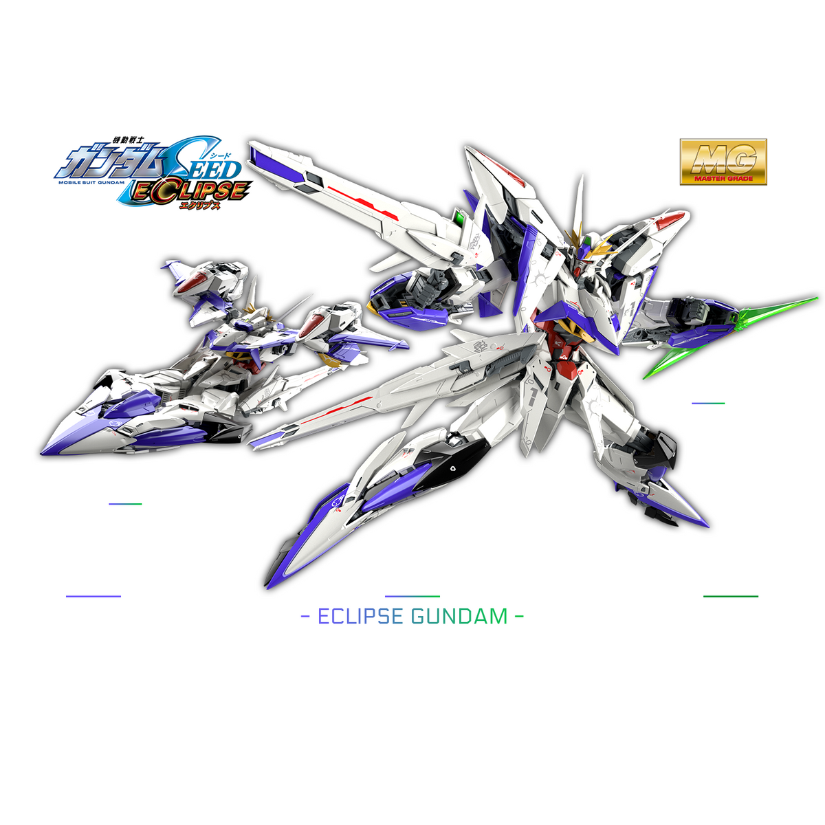 Gunpla MG 1/100 Eclipse Gundam Orb Mobile Suit MVF-X08 Gundam Seed-Bandai-Ace Cards &amp; Collectibles