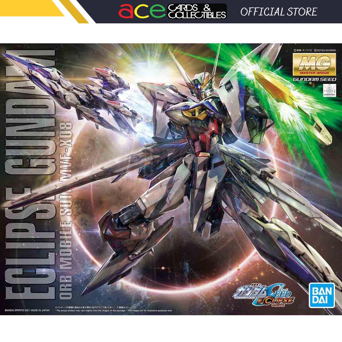 Gunpla MG 1/100 Eclipse Gundam Orb Mobile Suit MVF-X08 Gundam Seed-Bandai-Ace Cards &amp; Collectibles