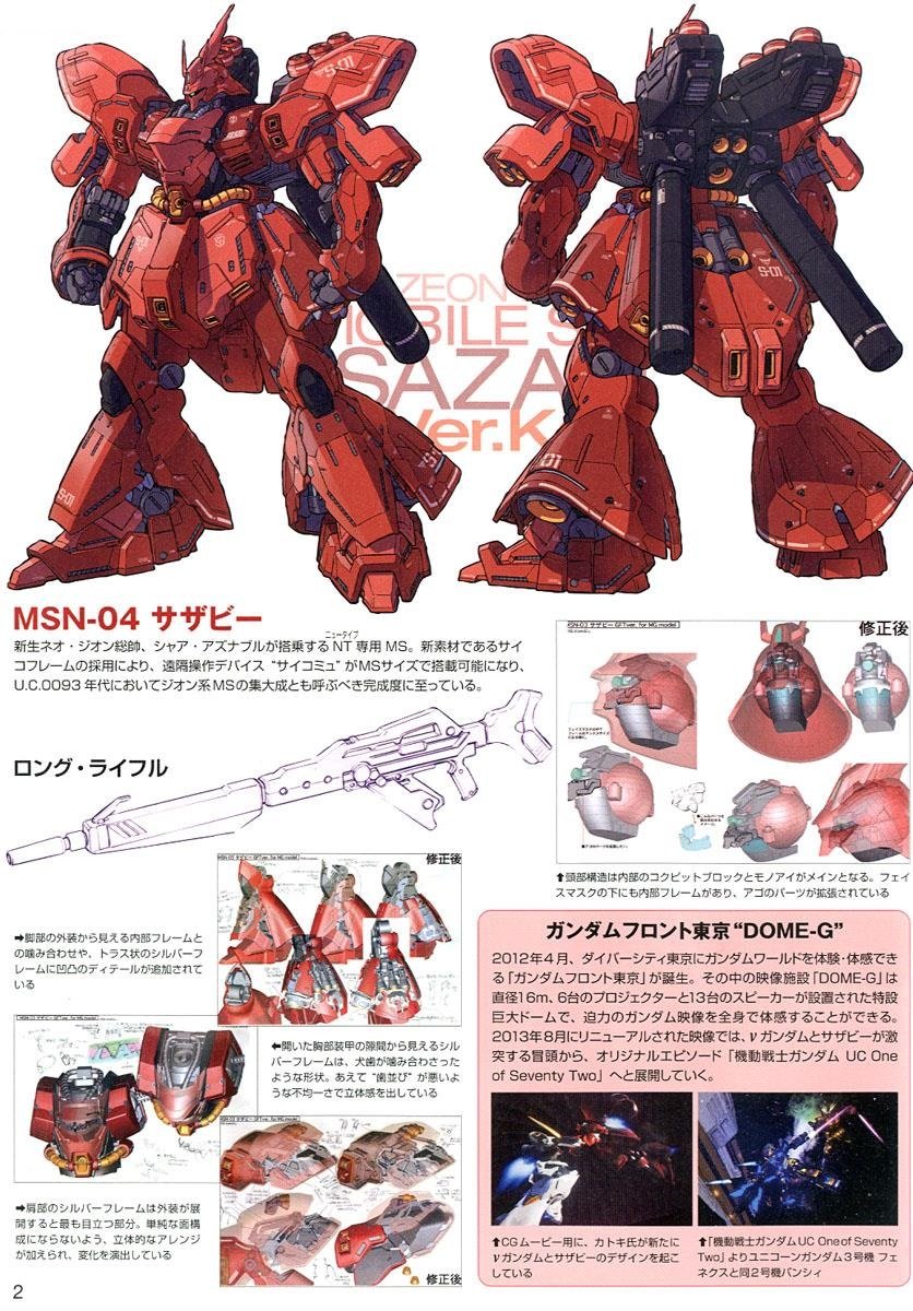Gunpla MG 1/100 MSN-04 Sazabi Ver.Ka-Bandai-Ace Cards &amp; Collectibles