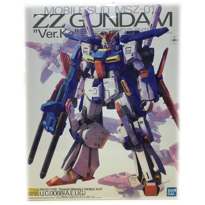 Gunpla MG 1/100 MSZ-010 ZZ Gundam Ver. Ka-Bandai-Ace Cards & Collectibles
