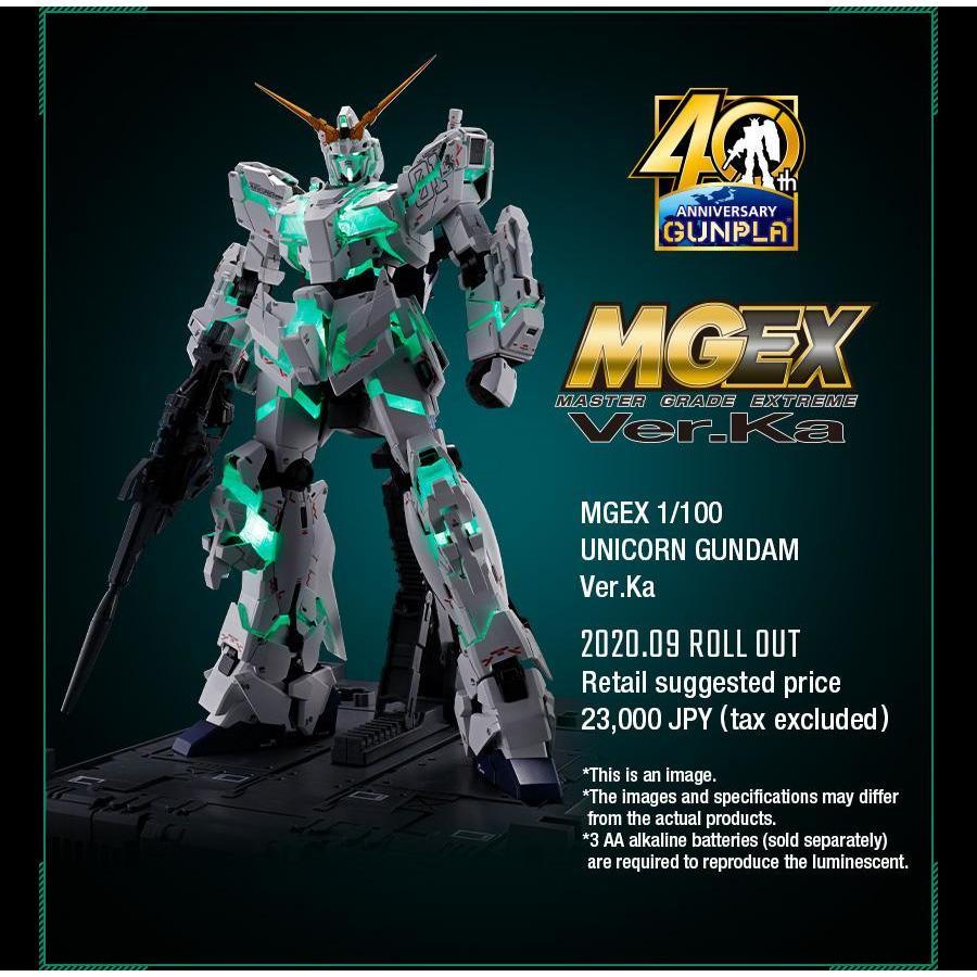 Gunpla MG 1/100 Mobile Suit RX-0 Unicorn Gundam Ver. Ka -Extreme Luminous Mechanism-Bandai-Ace Cards & Collectibles