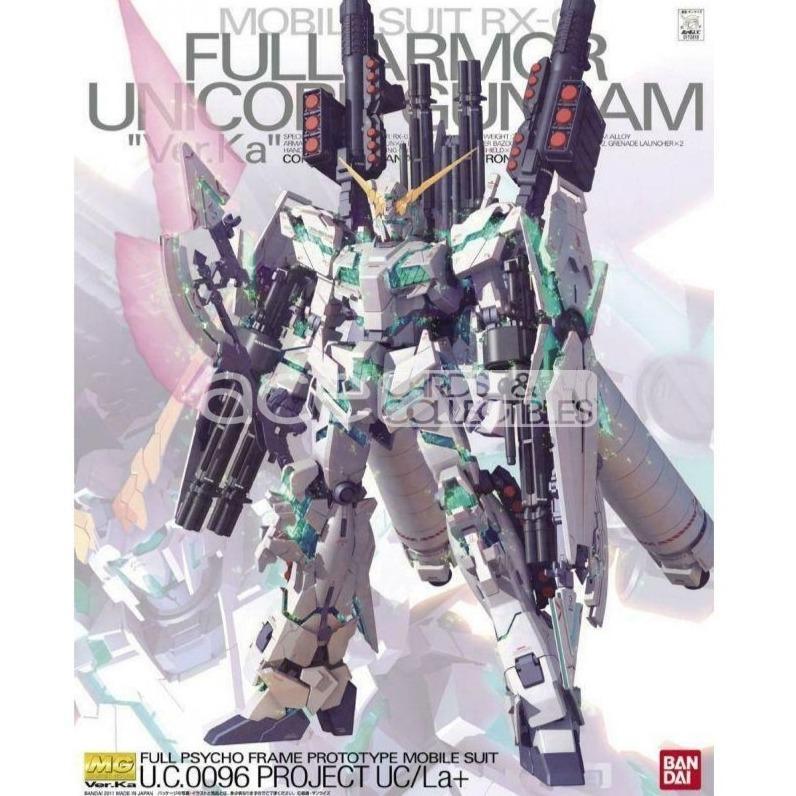 Gunpla MG 1/100 RX-0 Full Armor Unicorn Gundam Ver. Ka-Bandai-Ace Cards & Collectibles