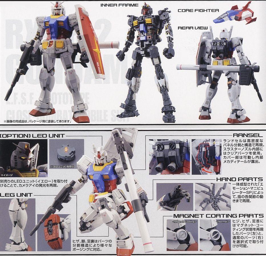 Gunpla MG 1/100 RX-78-2 Gundam Ver 3.0-Bandai-Ace Cards &amp; Collectibles