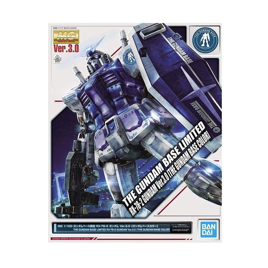 Gunpla MG 1/100 RX-78-2 Gundam Ver. 3.0 (The Gundam Base Color)-Bandai-Ace Cards & Collectibles