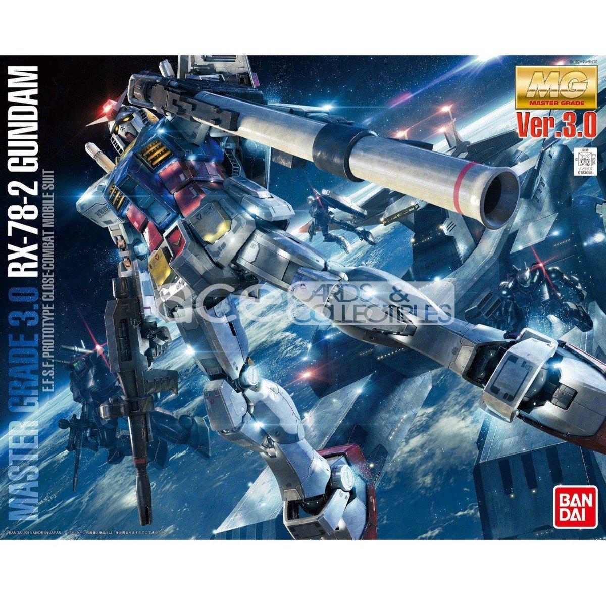 Gunpla MG 1/100 RX-78-2 Ver 3.0 Gundam-Bandai-Ace Cards &amp; Collectibles