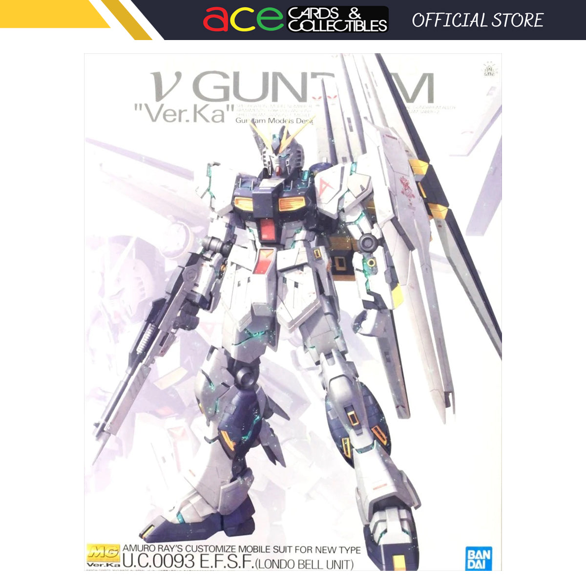 Gunpla MG 1/100 RX-93 V-Gundam-Bandai-Ace Cards &amp; Collectibles