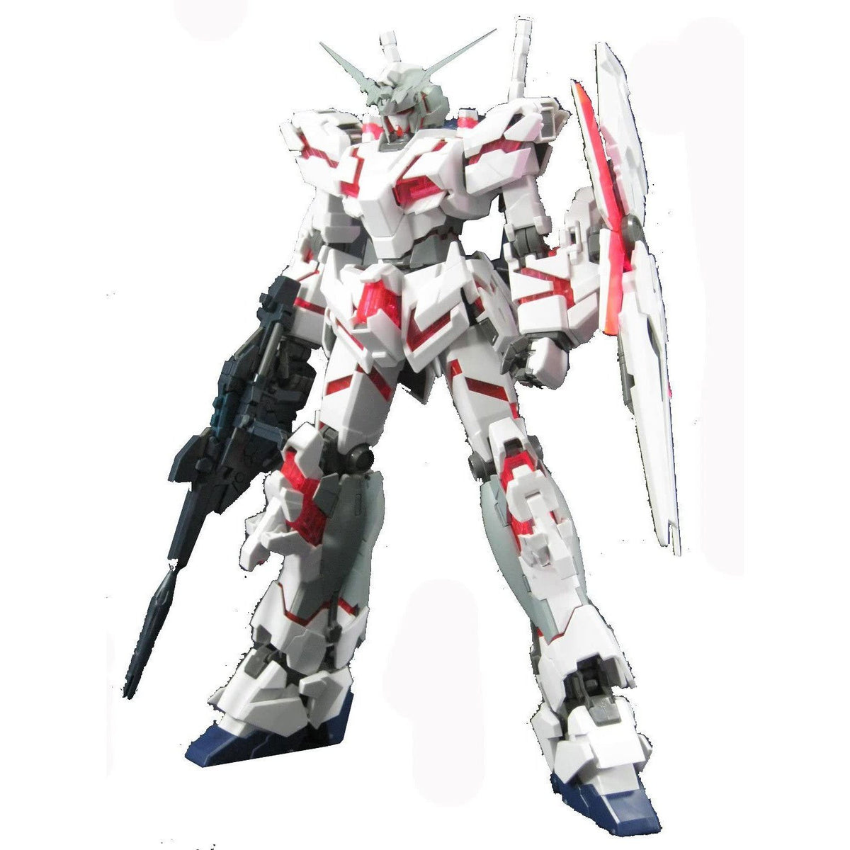 Gunpla MG 1/100 Unicorn Gundam (HD Color + MS Cage)-Bandai-Ace Cards &amp; Collectibles