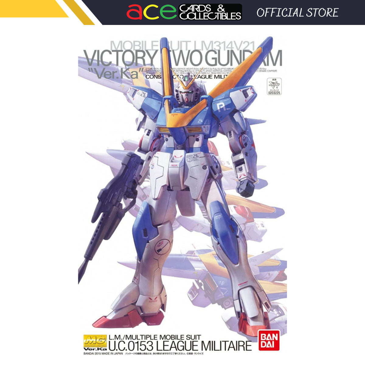 Gunpla MG 1/100 V2 Gundam Ver. Ka-Bandai-Ace Cards & Collectibles