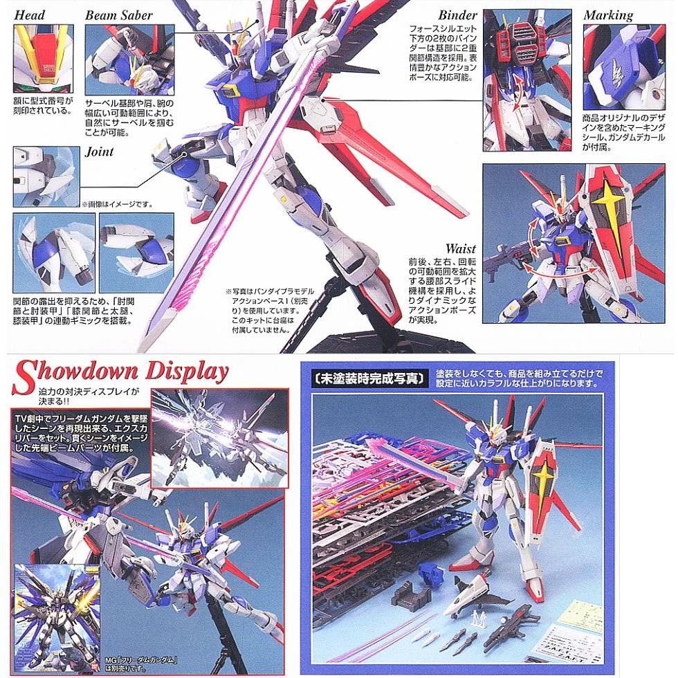 Gunpla MG ZGMF-X56S Force Impulse Gundam-Bandai-Ace Cards &amp; Collectibles