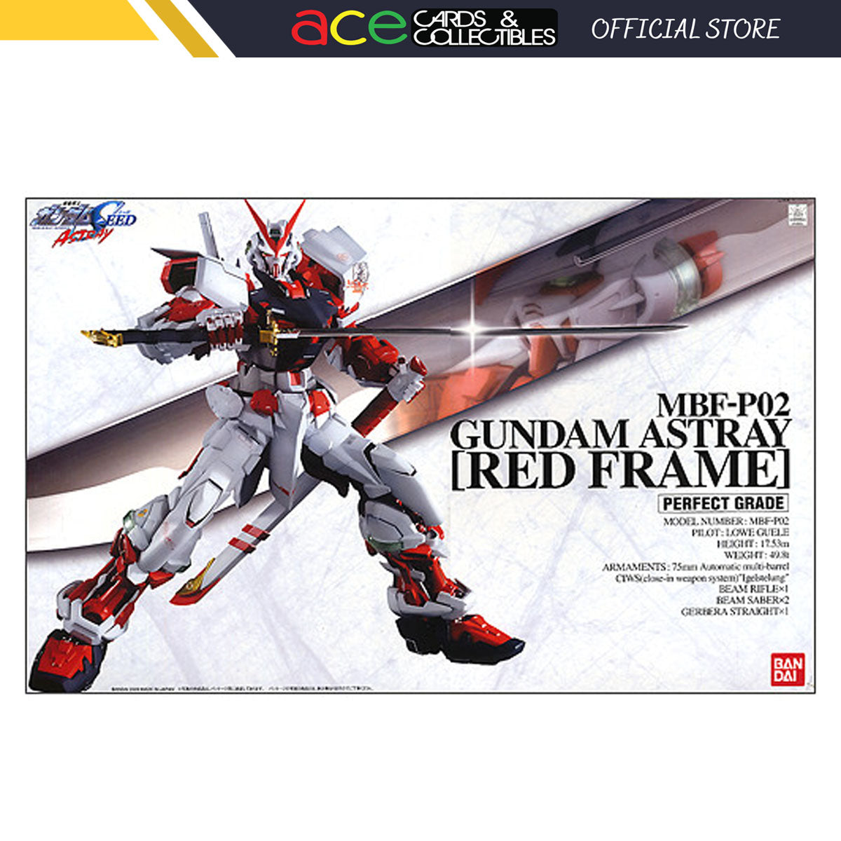 Gunpla PG 1/100 Gundam Astray Red Frame Powered Red-Bandai-Ace Cards &amp; Collectibles